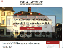 Tablet Screenshot of paul-haltenhof.de